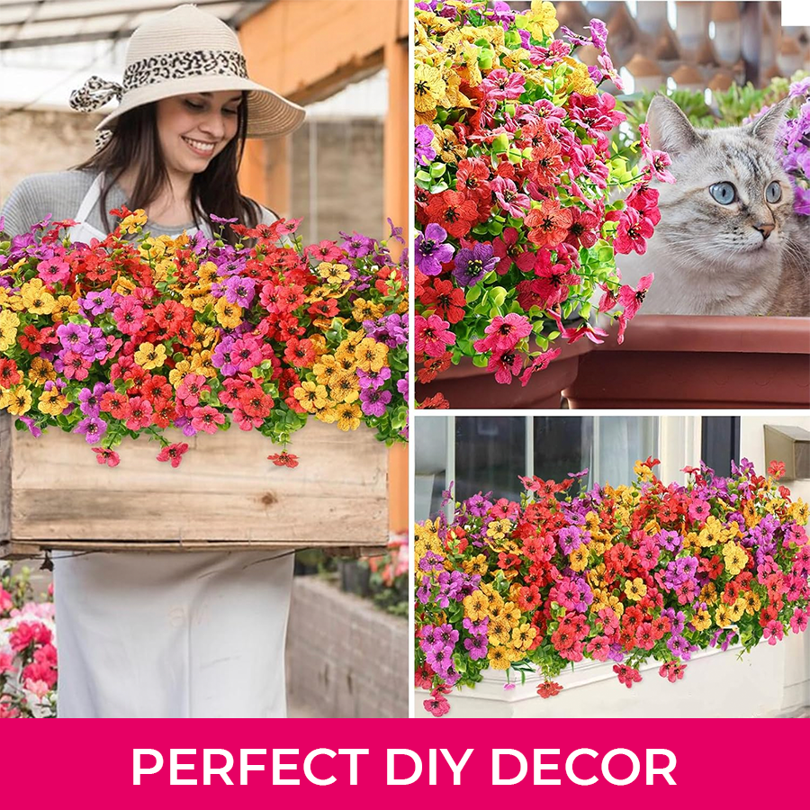 🔥Last Day 50% OFF🔥Realistic UV-Resistant Outdoor Flowers – Zero Maintenance
