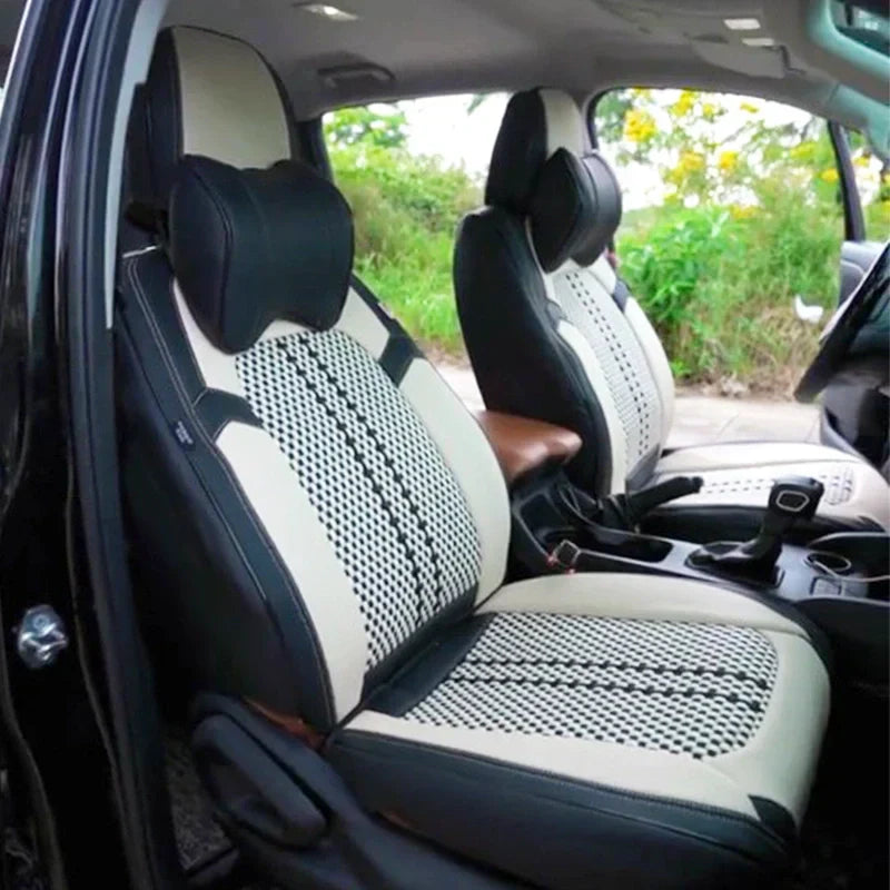 US Nox Full Set Universal Breathable Waterproof Vehicle Leather Cover for Cars, SUV